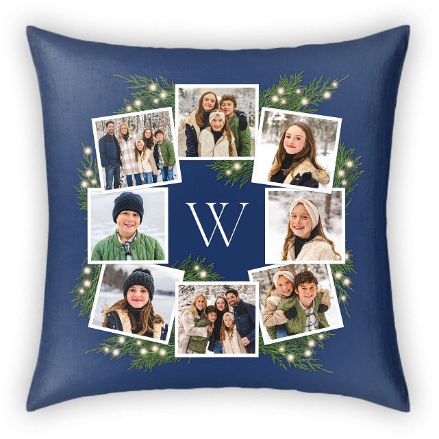Wreath Collage Custom Pillows