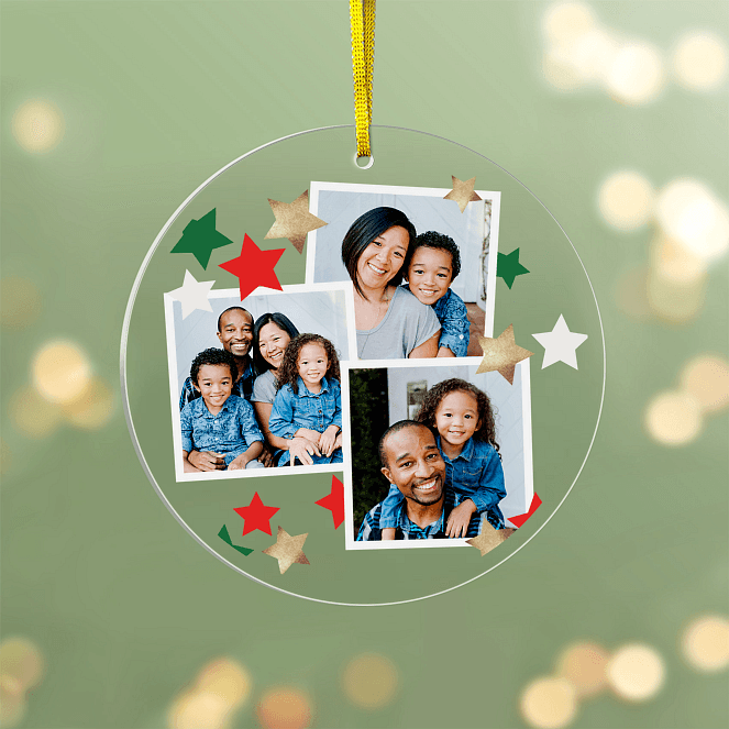 Starry Snapshots Personalized Ornaments