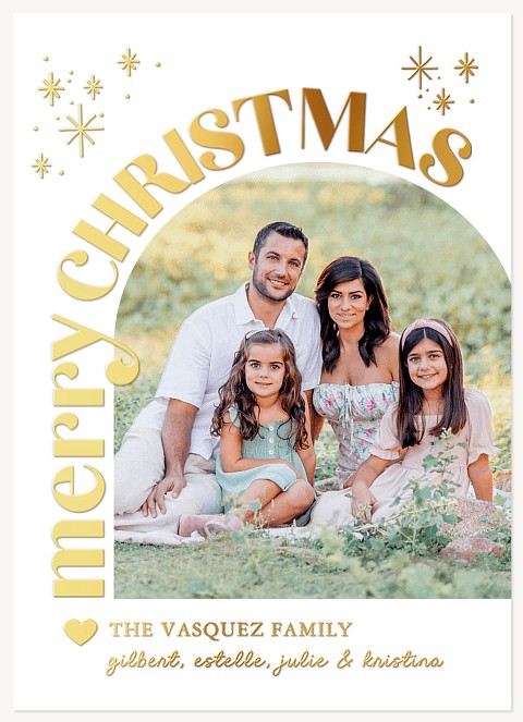 Sparkle Window Personalized Holiday Cards