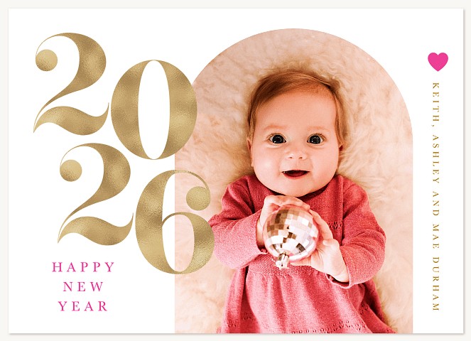 Sheen Year Personalized Holiday Cards