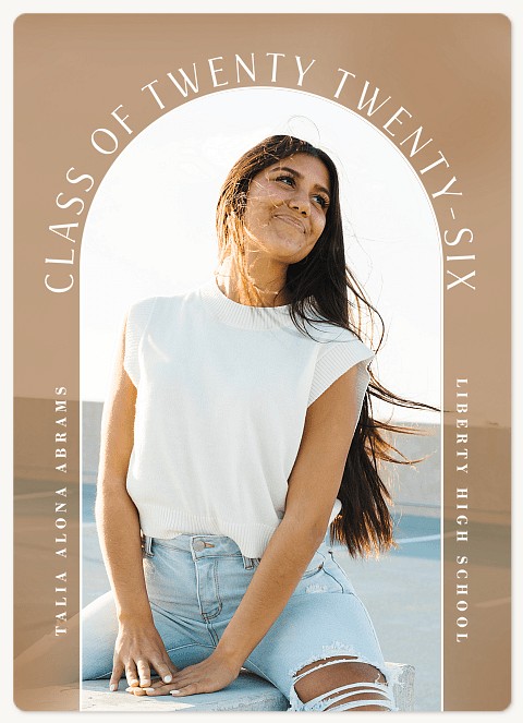 Arched Text Graduation Cards