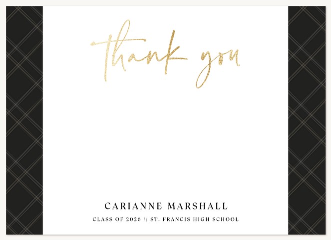 Charming Script Thank You Cards 
