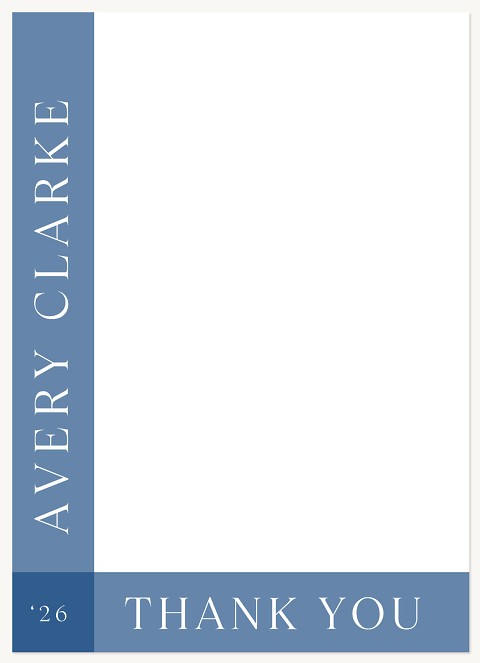 Corner Plaid Thank You Cards 