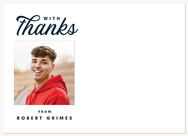 Vintage Script Thank You Cards 