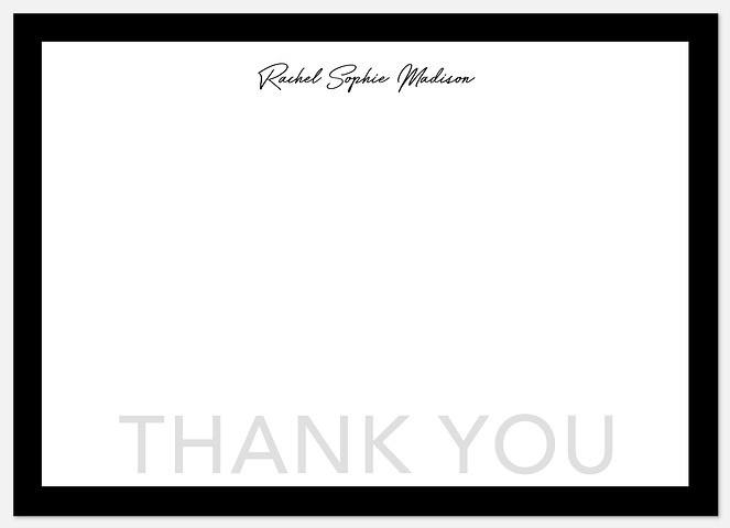 Contemporary Note Thank You Cards 