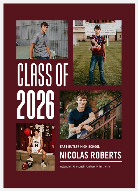 Contemporary Collage Graduation Cards