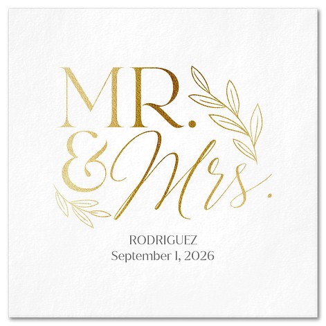 Elegant Branches Custom Napkins