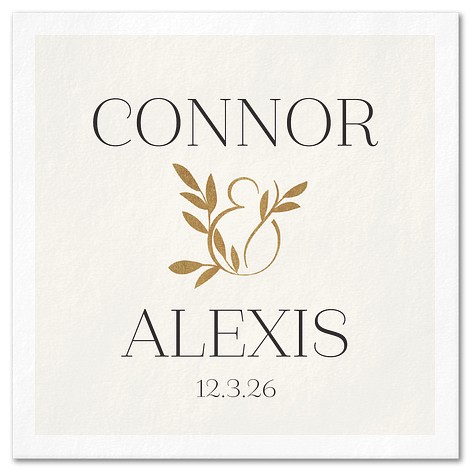 Elegant Ampersand Custom Napkins