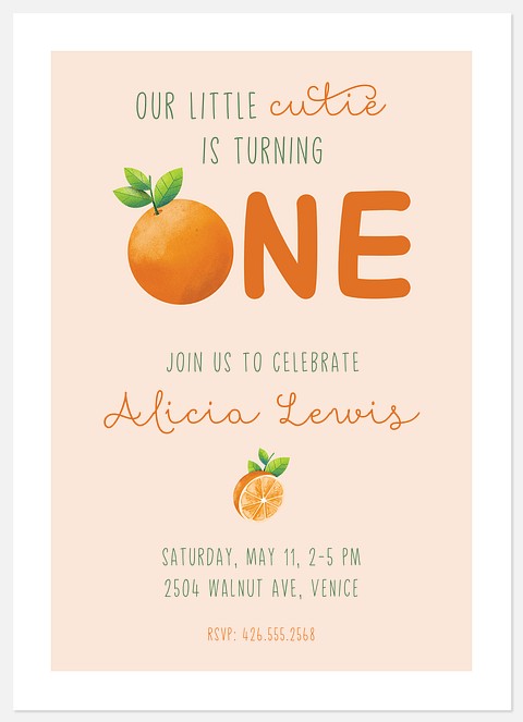 Our Little Cutie Kids' Birthday Invitations
