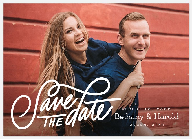 Connected Save the Date Photo Cards
