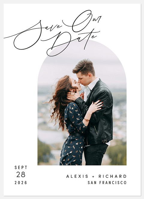 Graceful Arch Save the Date Photo Cards