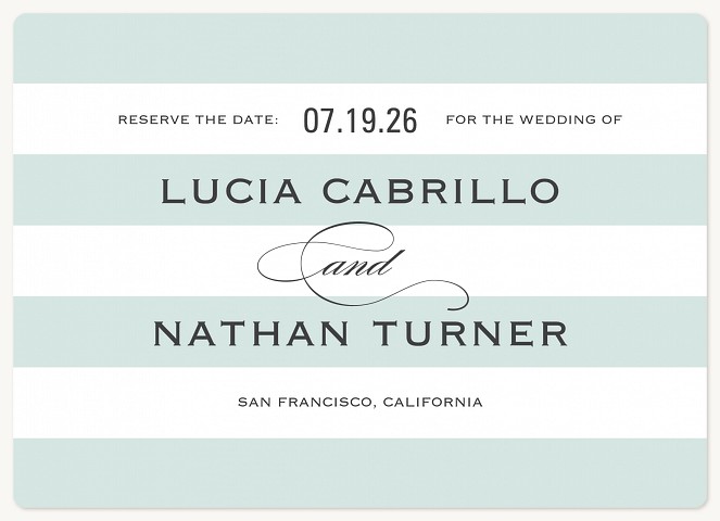 Sea Stripe Save the Date Magnets