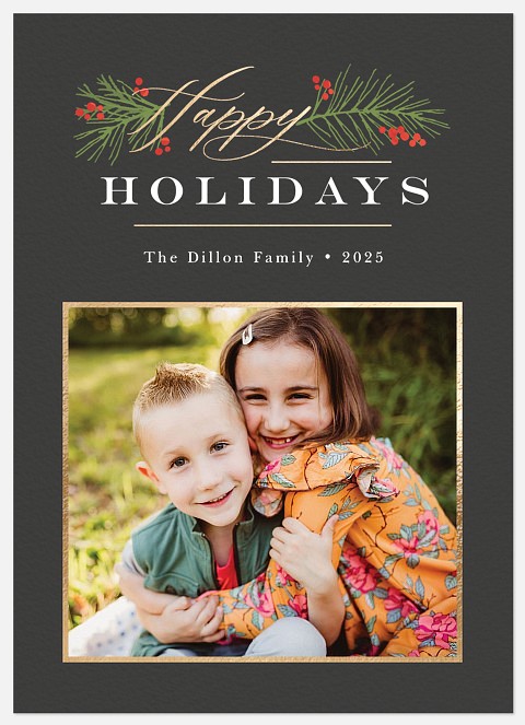 Happy Pines Holiday Photo Cards