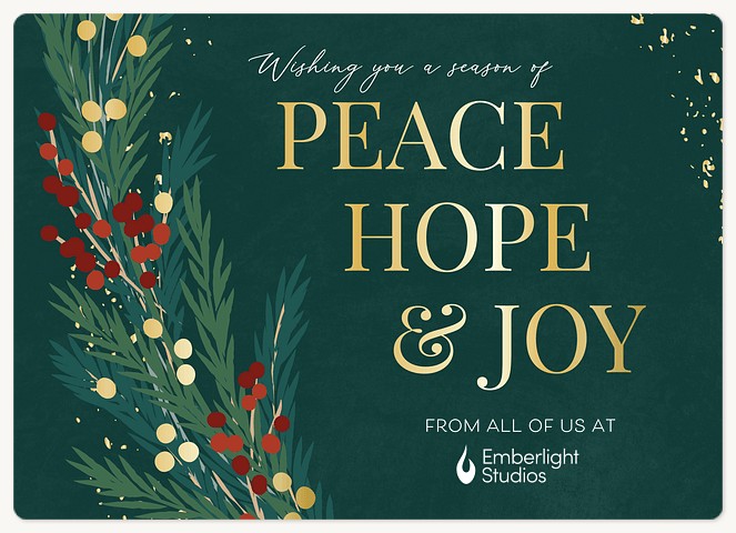 Holiday Foliage Holiday & Christmas Magnet Cards