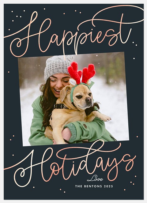 Fanciful Gildings Holiday Photo Cards