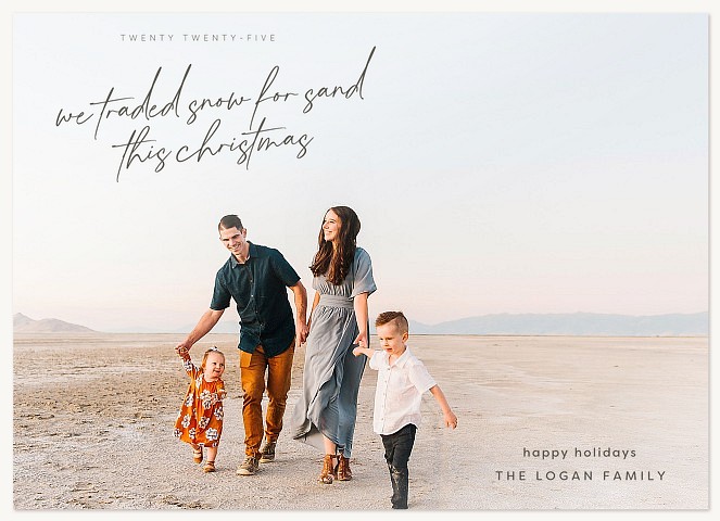 Warm Christmas Personalized Holiday Cards