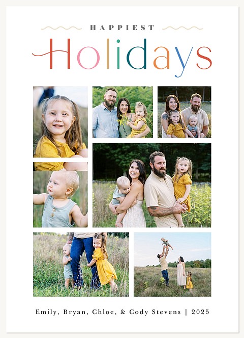 Holiday Collage Personalized Holiday Cards
