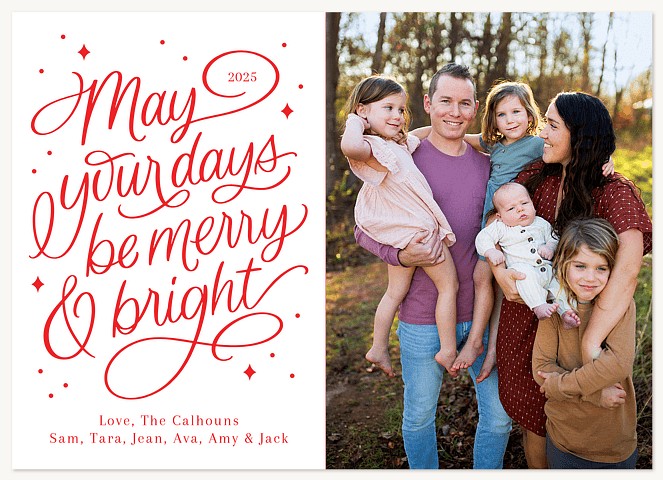 May Your Days Personalized Holiday Cards