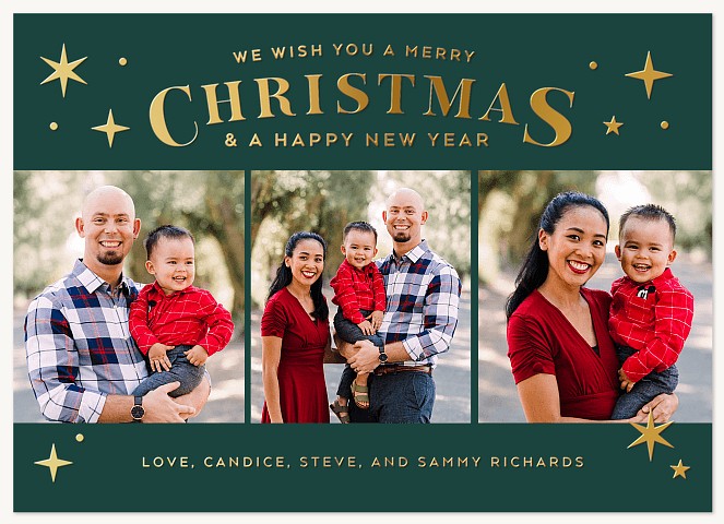 Sparkle Season Personalized Holiday Cards
