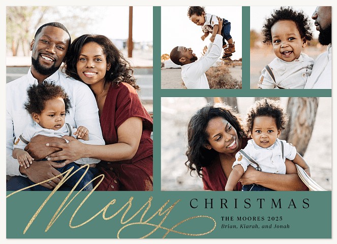 Mod Mix Personalized Holiday Cards