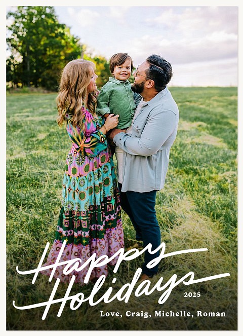 Simple Charm Personalized Holiday Cards