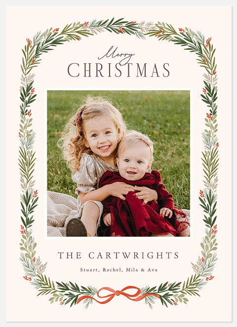 Garland Frame Holiday Photo Cards