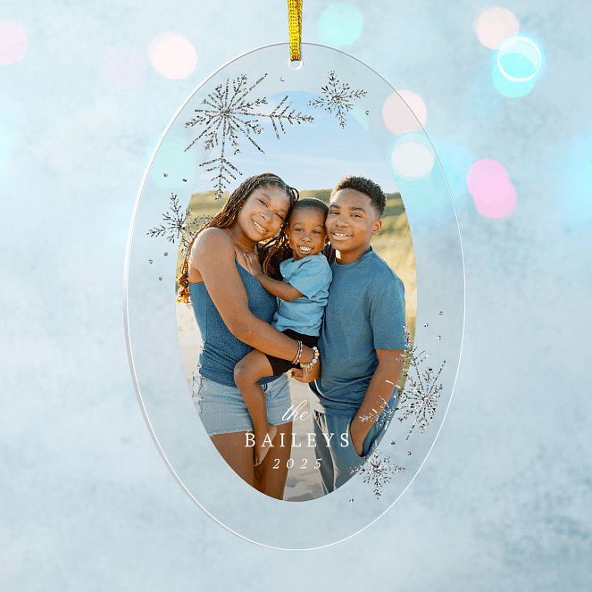 Scenic Sparkle Personalized Ornaments