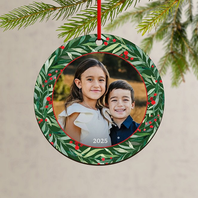 Round Vineyard Custom Ornaments