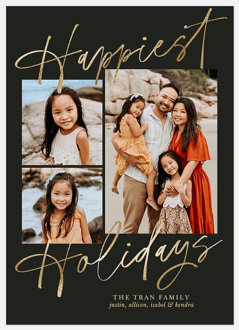 Elegant Tone Holiday Photo Cards