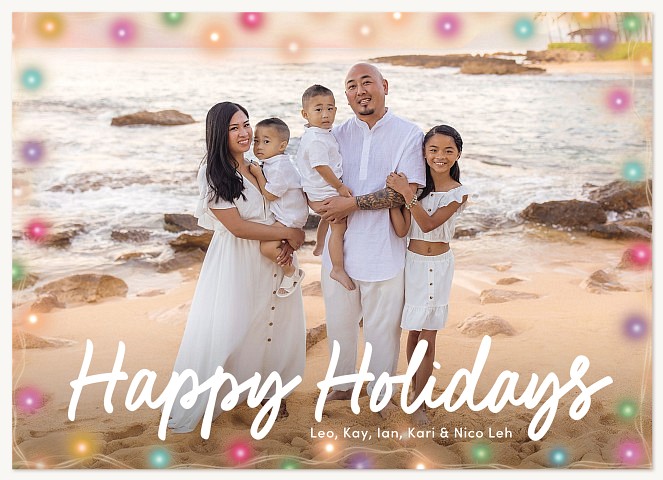 Twinkling Joy Personalized Holiday Cards