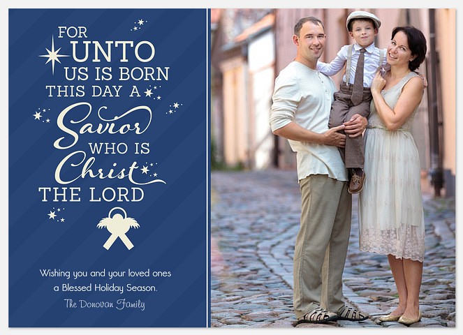 Classic Scripture Holiday Photo Cards