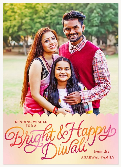 Radiant Diwali Diwali Holiday Cards