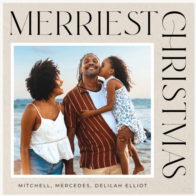 Classic Corner Personalized Holiday Cards