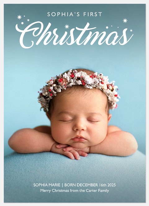 Festive Firsts Holiday Photo Cards