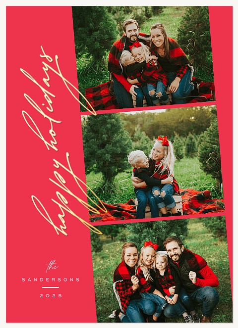 Minimalist Merriment Personalized Holiday Cards