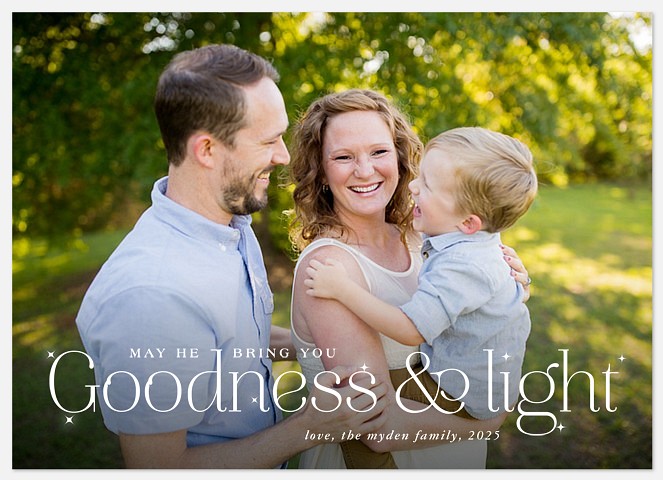 Goodness & Light Holiday Photo Cards