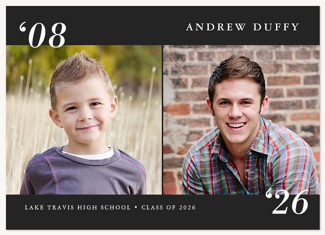 Bold Graduate Graduation Announcements