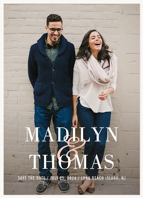 Posh Ampersand  Save the Date Cards