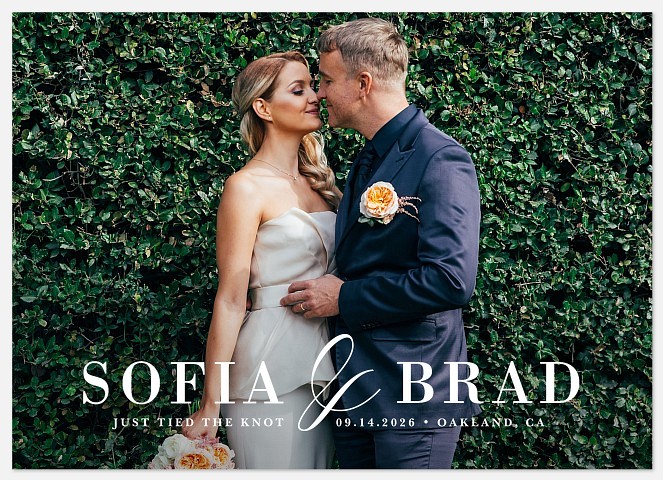 Sophisticated Celebration Wedding Announcements