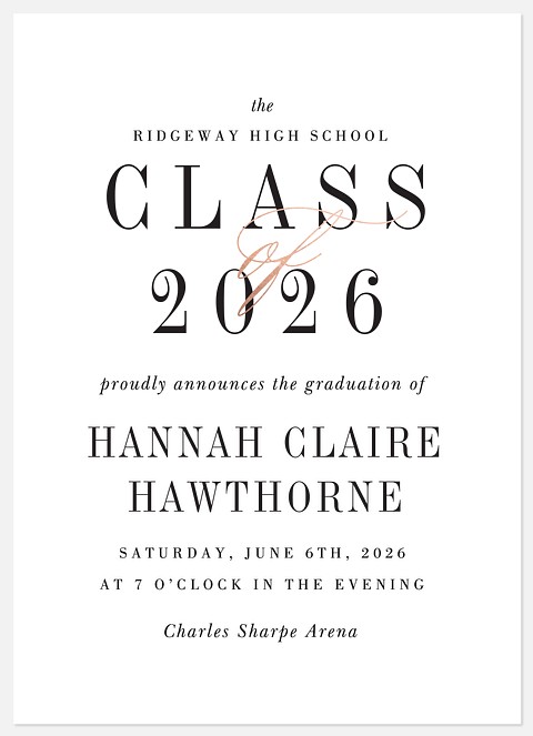 Simple Class Graduation Cards