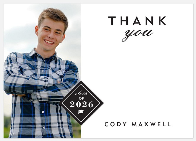 Diamond Cap Thank You Cards 