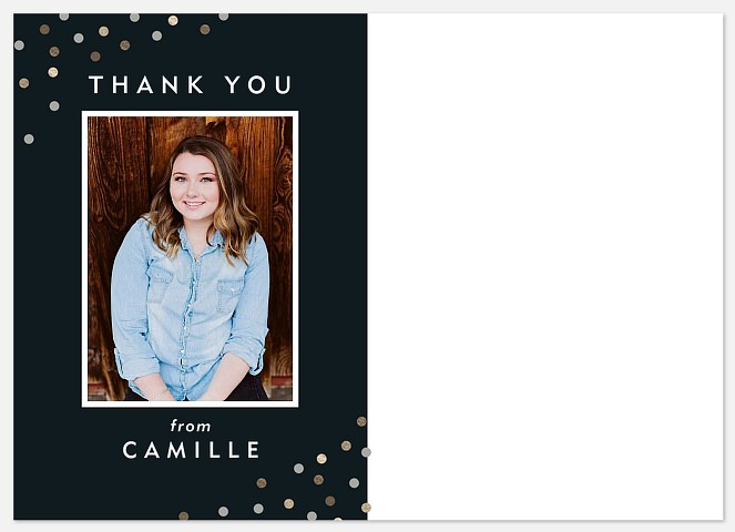 Jubilant Graduate Thank You Cards 