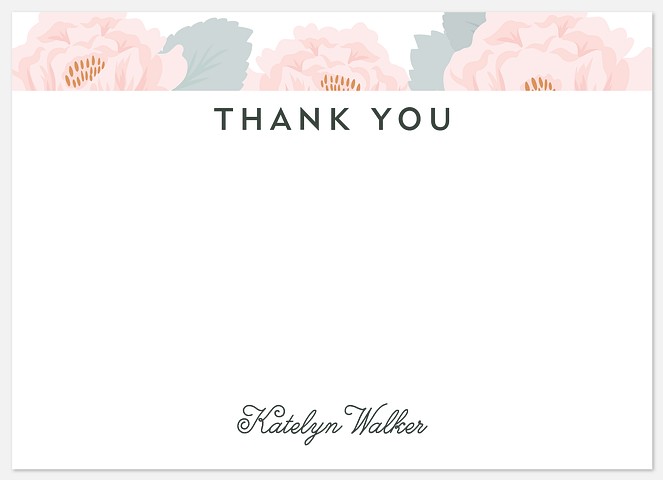 Spring Bouquet Thank You Cards 