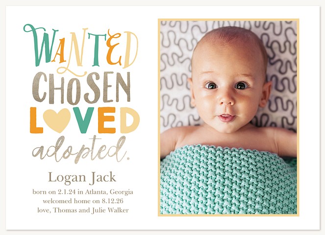 Chosen  Adoption Announcements