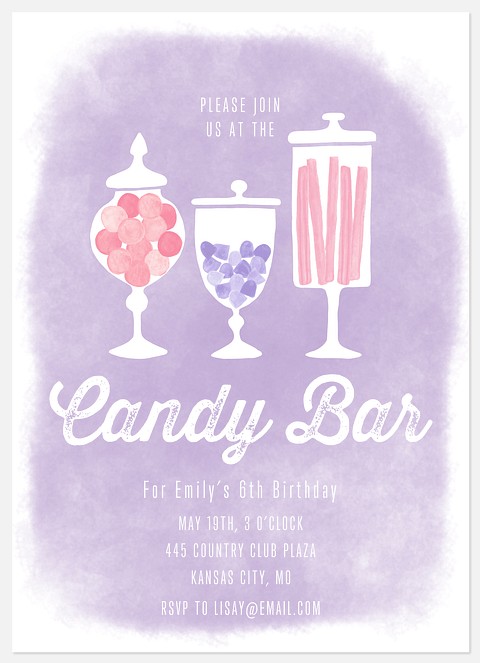 Candy Jars Kids' Birthday Invitations