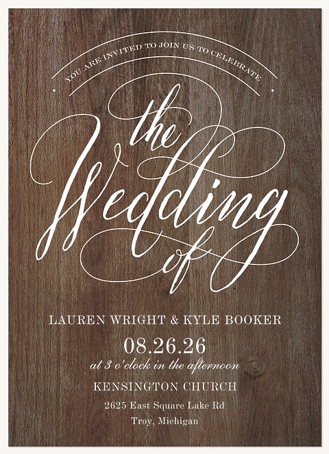Rustic Chic Wedding Invitations
