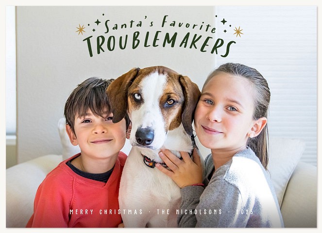 Merry Mischief Personalized Holiday Cards