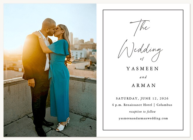 Modern Sophistication Wedding Invitations