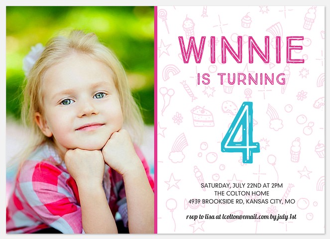 Birthday Doodles Kids' Birthday Invitations