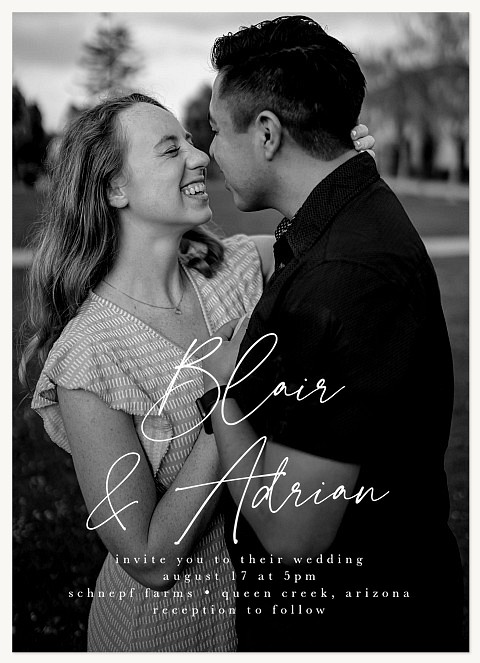 Signature Script Wedding Invitations